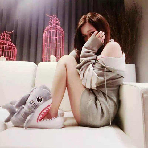 Image of Shark Slipper Cotton Warm Indoor slippers.