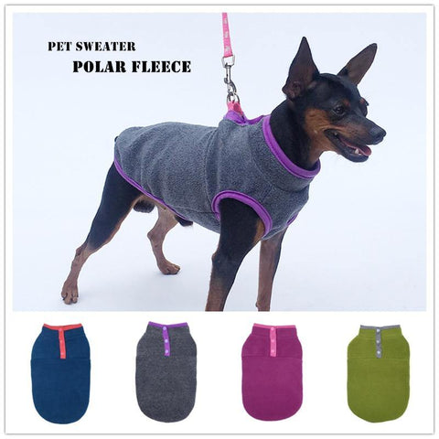 Image of Winter Warm Dog Clothing Fleece Sweater.