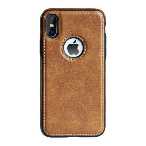 Image of Luxury Slim PU Leather Case for iPhone.