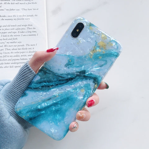 Image of Glitter Marble Case For iphone