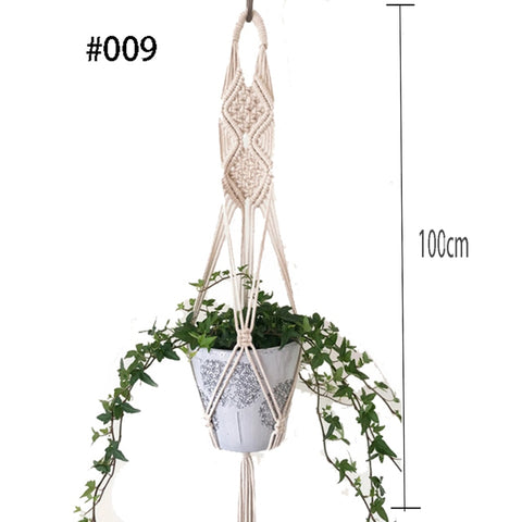 Image of Handmade Macrame Plant Hanger Wall Decoration