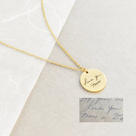 Personalized Signature Pendant DIY Necklace