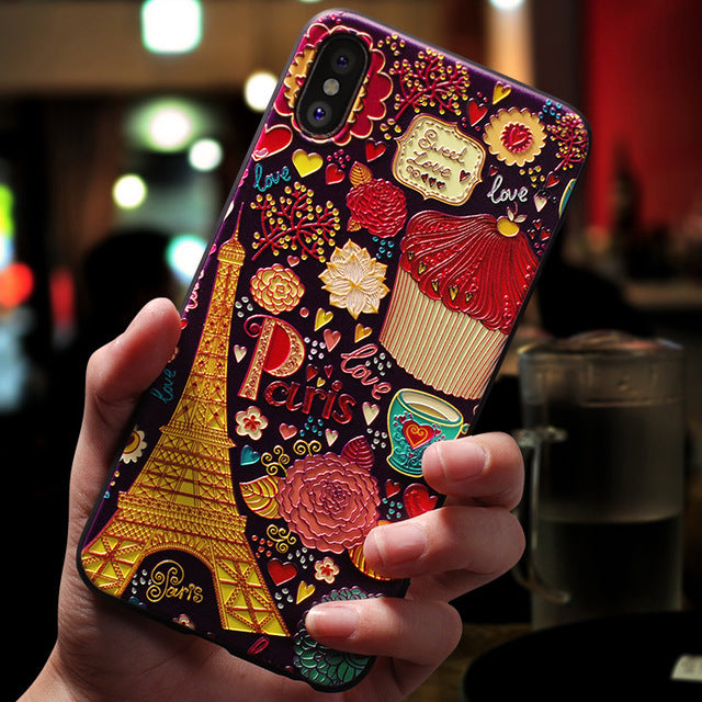 Rose Flowers Black Phone Case For iphone