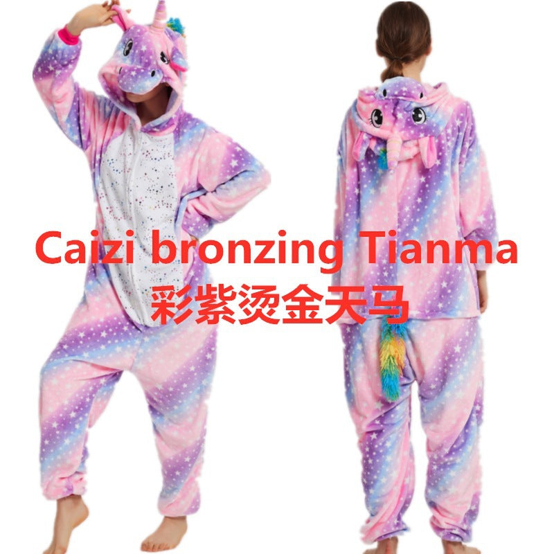 Unicorn Rainbow One-Piece Pajamas