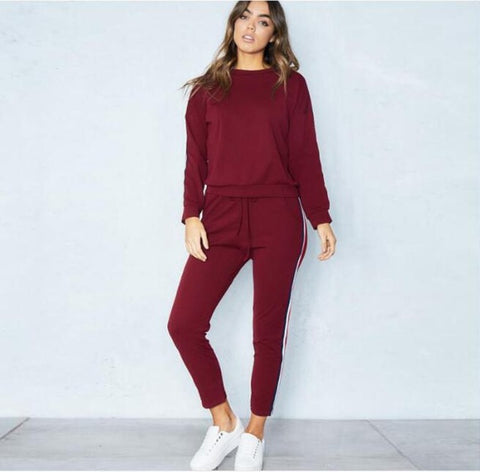 Image of 2 Piece Clothing Set Leisure Sports Suit Sweatshirt+Pants Tracksuit.