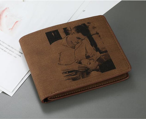 Image of Custom Photo Engraved Wallet