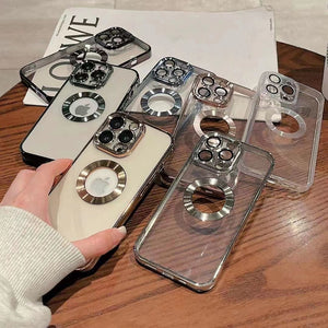 iPhone Electroplating Transparent Protective Cover