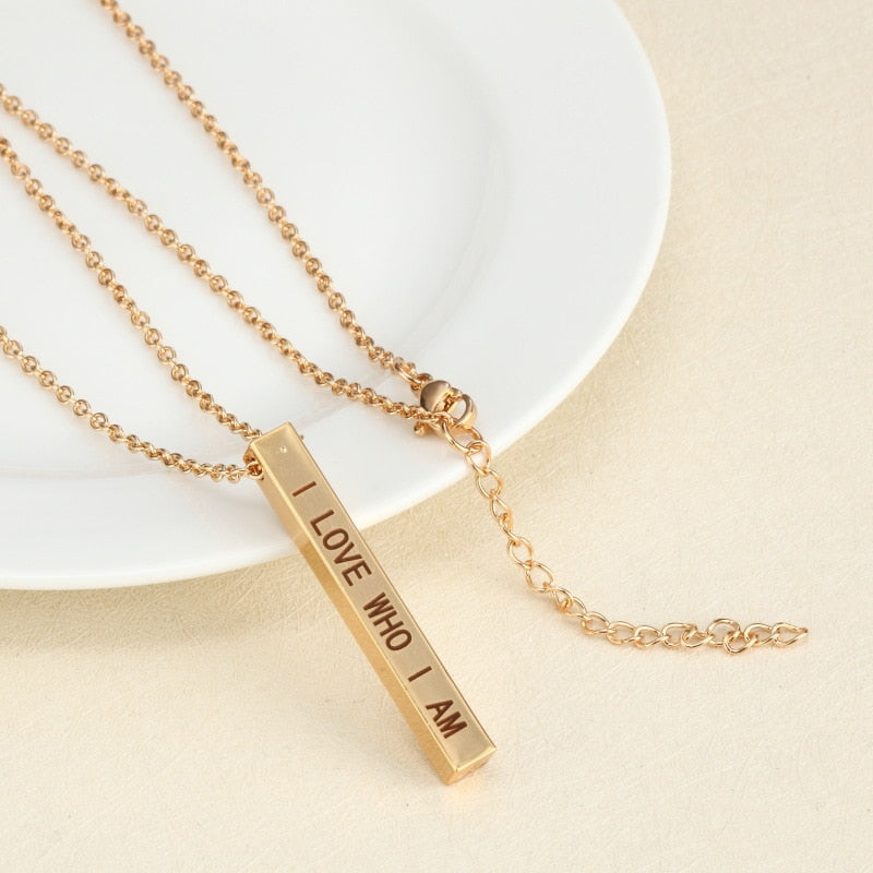 Engraving Personalized Couple Necklace