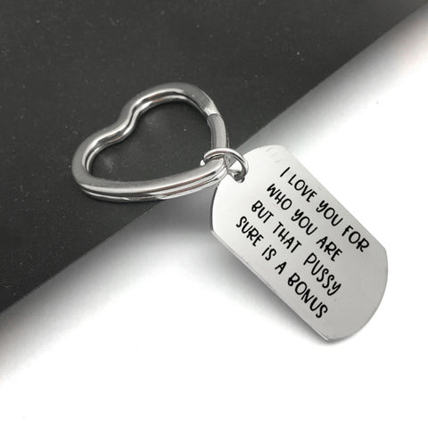 Image of Couple stainless steel keychain