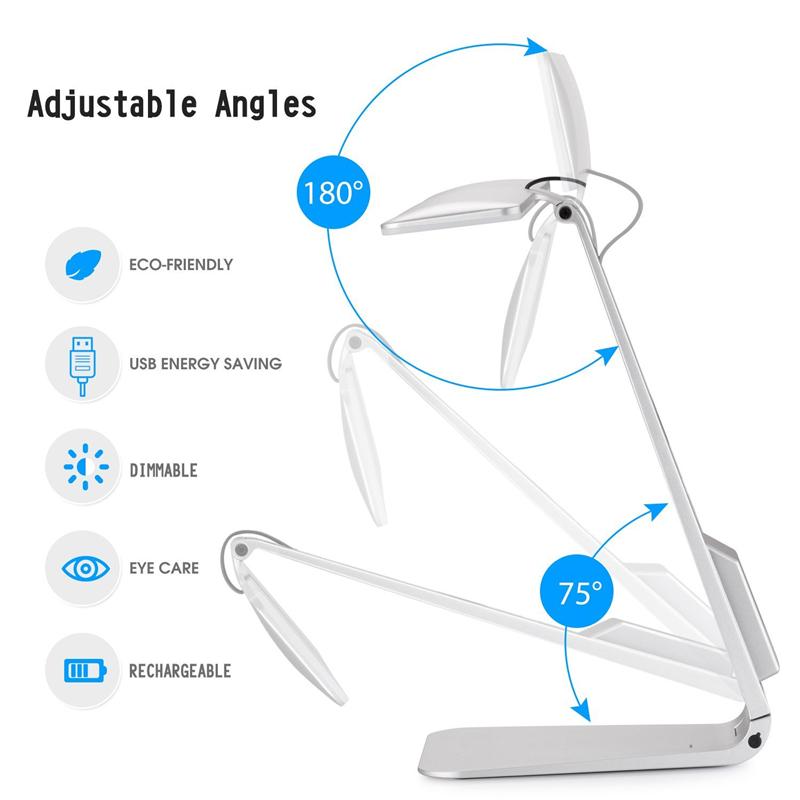 3 Mode Dimming LED Rechargeable Table Lamp