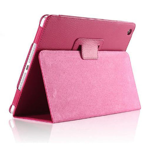 Image of Auto Flip Litchi PU Leather Cover For New ipad.