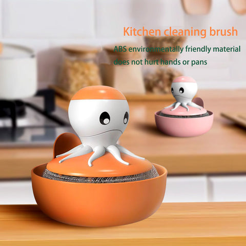 Image of Kitchen Household Detergent Washing Pot Brush
