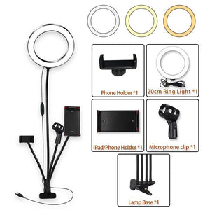 8inch LED Ring Light kit for Makeup Tutorial.
