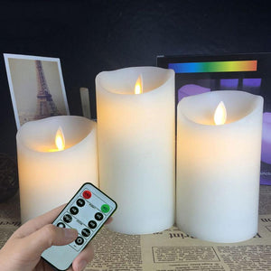 Flameless Remote Control Led Wax Candle Wireless.