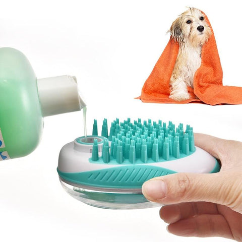 Image of Pet Dog Bath Brush Comb Pet SPA Massage Brush.