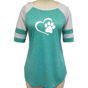 Dog Paw Print T-shirt