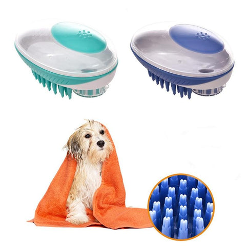 Image of Pet Dog Bath Brush Comb Pet SPA Massage Brush.