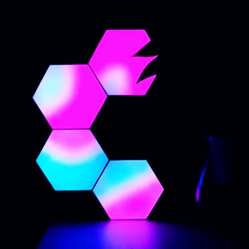 LED Dimmable Multi Function Lighting Modes Hexagon Light