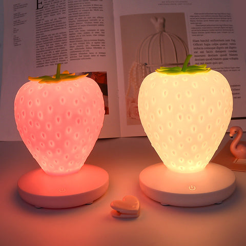 Image of Creative Home Strawberry Night Light USB Rechargeable
