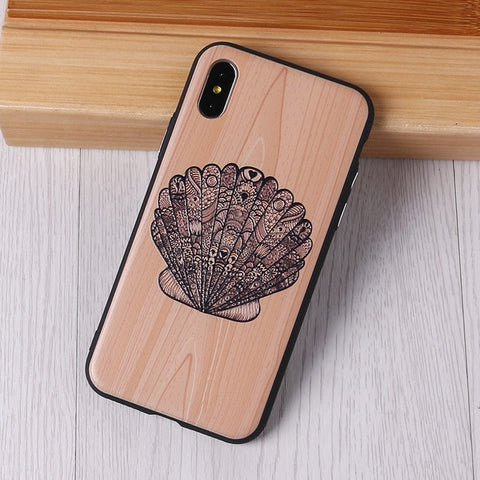 Image of Imitative Wood Cover For Iphone
