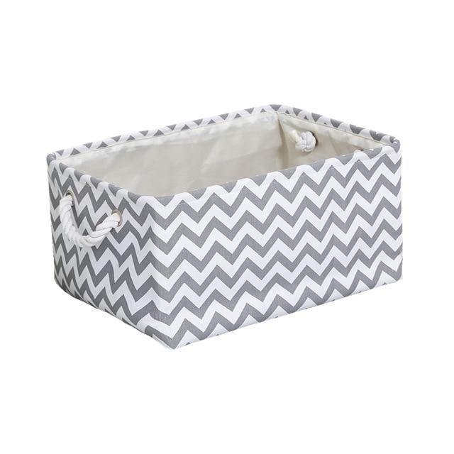 Cube Canvas Fabric Storage Basket.
