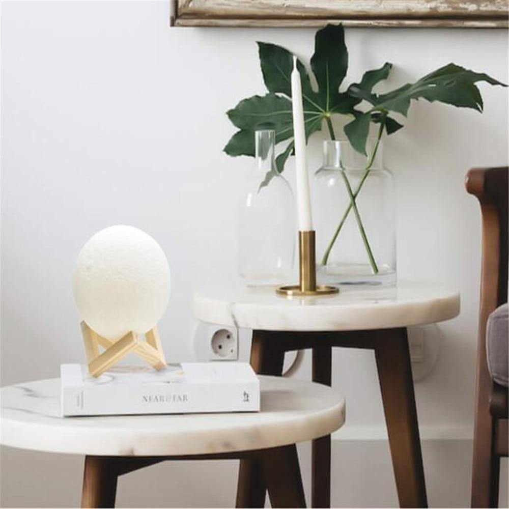 3D Print Moon Lamp Night Light Photo Custom.