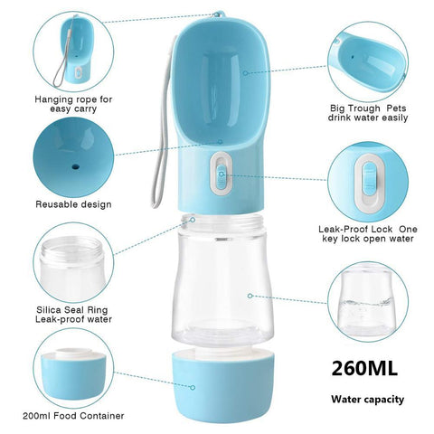 Image of Pet Dog Water Bottle Portable Drinking water.