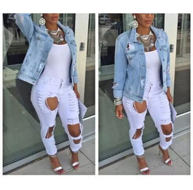 Pattern Holes outdoor Jacket