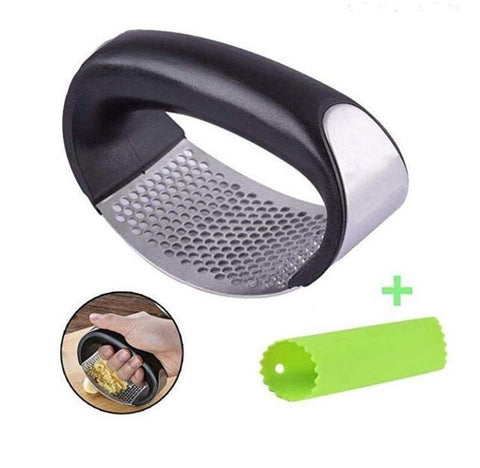 Image of Garlic Press Stainless Steel Garlic chopper.