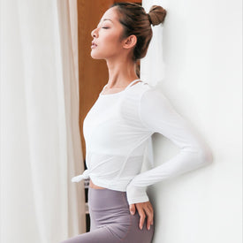 Long Sleeve Sports Workout Top