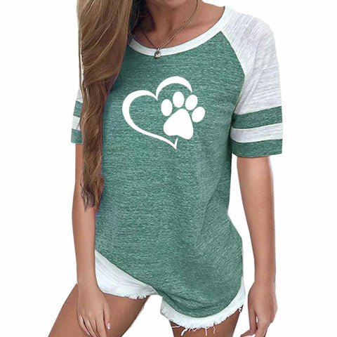 Image of Dog Paw Print T-shirt