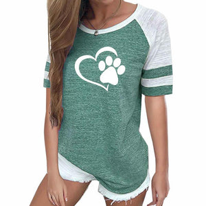 Dog Paw Print T-shirt