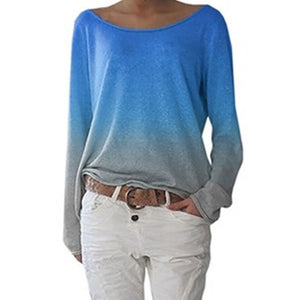 Long Sleeve T-Shirt O-Neck Digital Print.