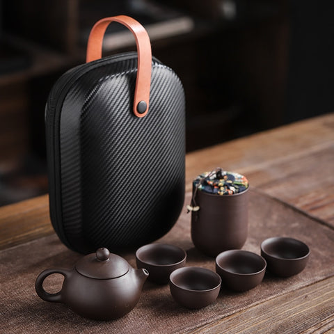 Image of Ceramic Portable Teapot Set
