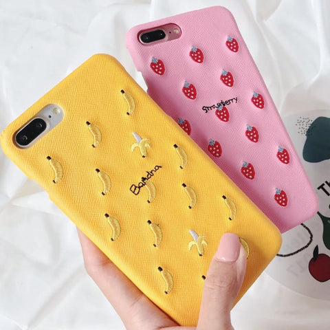 Image of Fruit Pattern Phone Case For iphone.