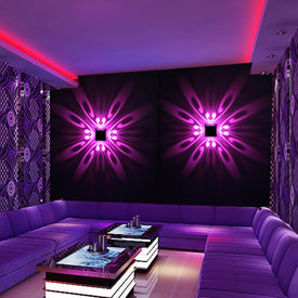 Wall Mounted LED Wall Lamp Projection Colourful Lighting.