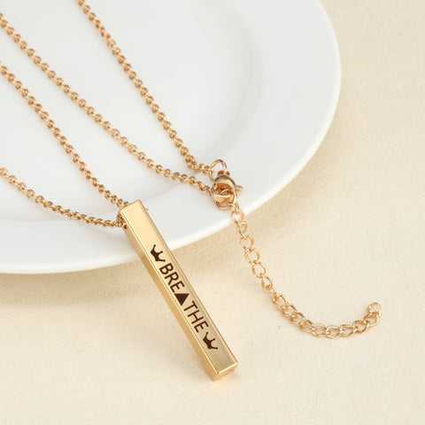 Image of Engraving Personalized Couple Necklace