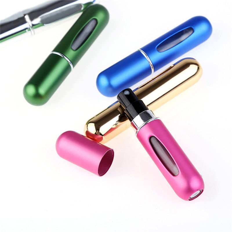 Portable Mini Aluminum Refillable Perfume Bottle  Cosmetic Containers.