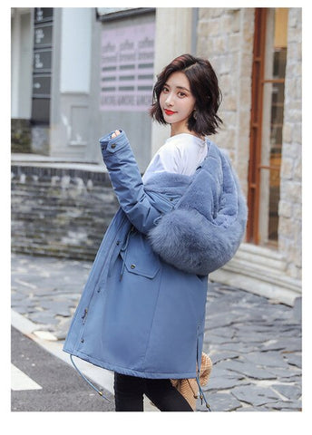 Image of Fur Hooded Jackets