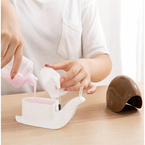 Image of Snail Design Liquid Soap Dispenser