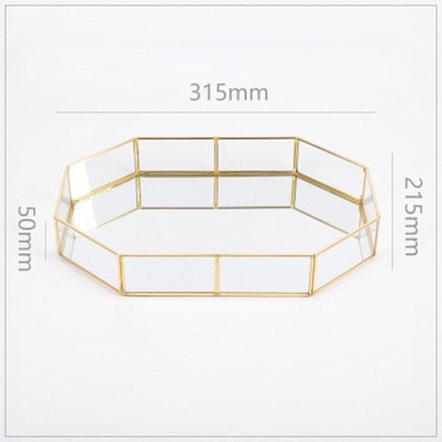 Retro Brass Make up Storage