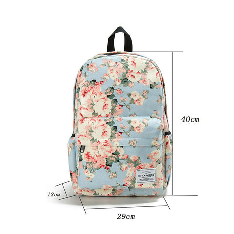 Image of White Flower Women Backpack