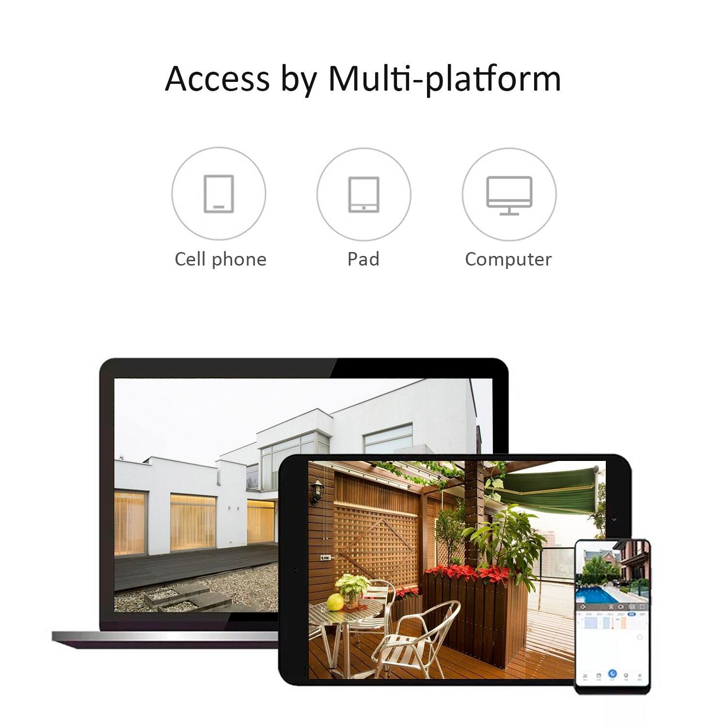 1080P Multifunctional WIFI Wireless Surveillance Outdoor Wall Light Webcam.