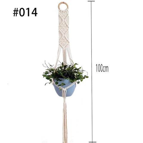 Image of Handmade Macrame Plant Hanger Wall Decoration