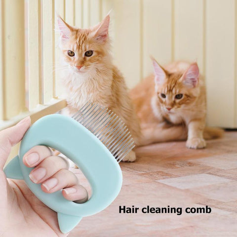 Image of Pet Massager & Deshedding Shell Comb.