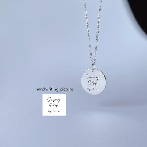 Image of Personalized Signature Pendant DIY Necklace