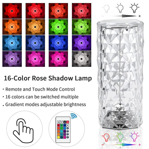 Image of Touching Control Crystal Lamp