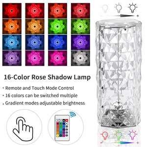 Touching Control Crystal Lamp