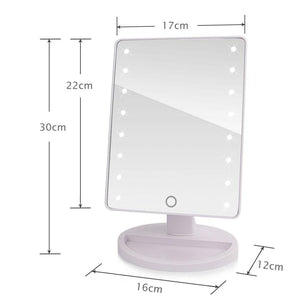 LED Touch Screen Makeup Mirror