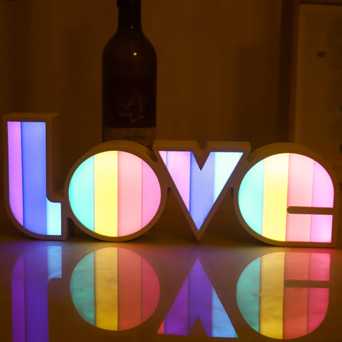 Image of LED Letter Light Box LOVE Modeling Light